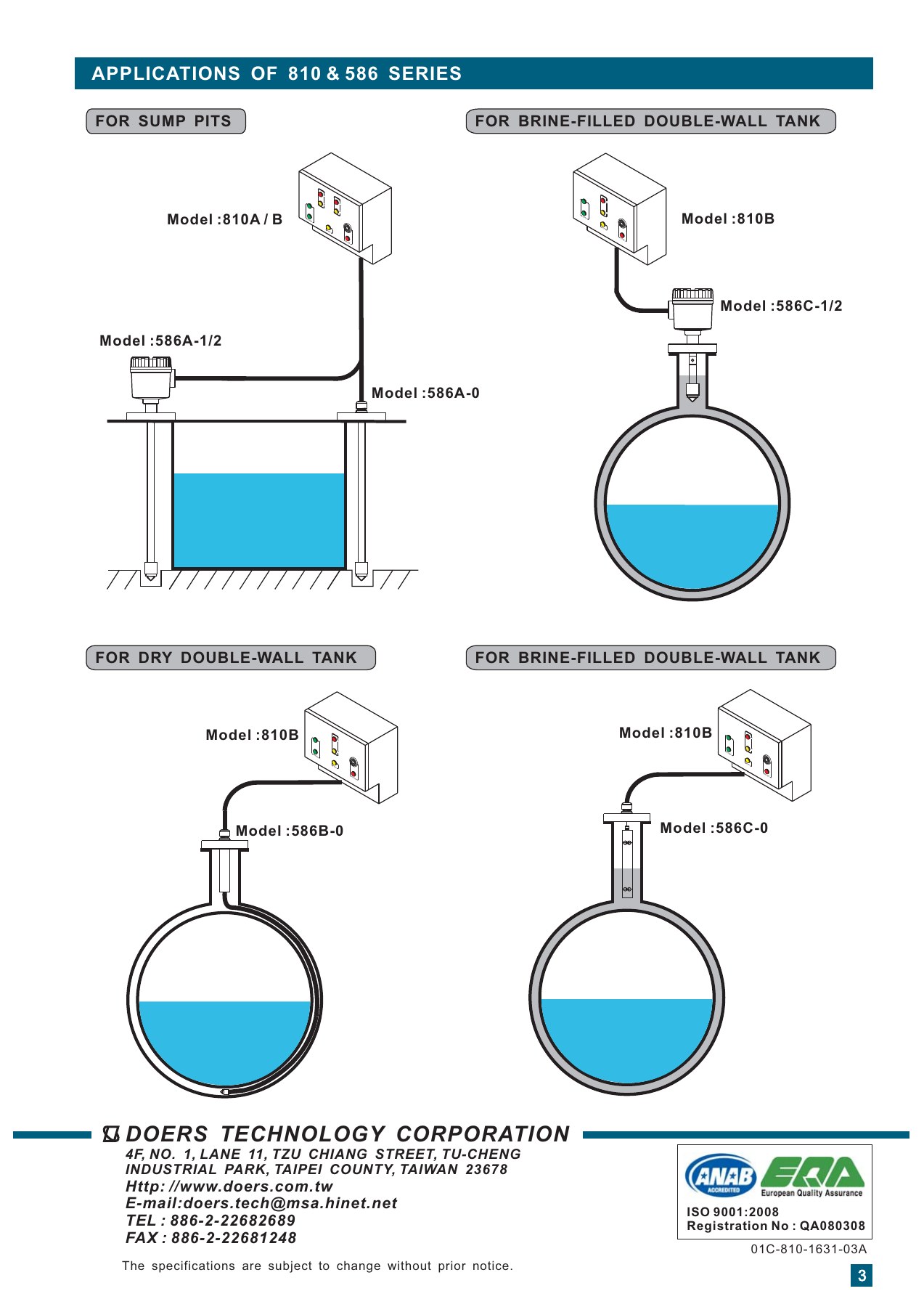810 Series Technical sheet 3